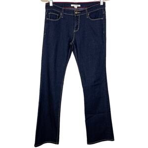 Forever 21 LONG Low-Rise Flare Jeans 29 Dark Wash Y2K